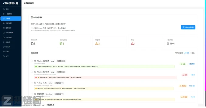 AI加持真香？吾爱大神新作C盘AI清理大师实测：智能判定不误删，小白救星插图1